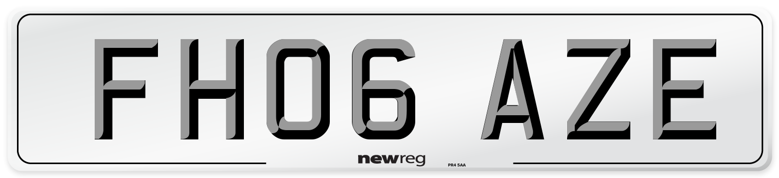 FH06 AZE Number Plate from New Reg